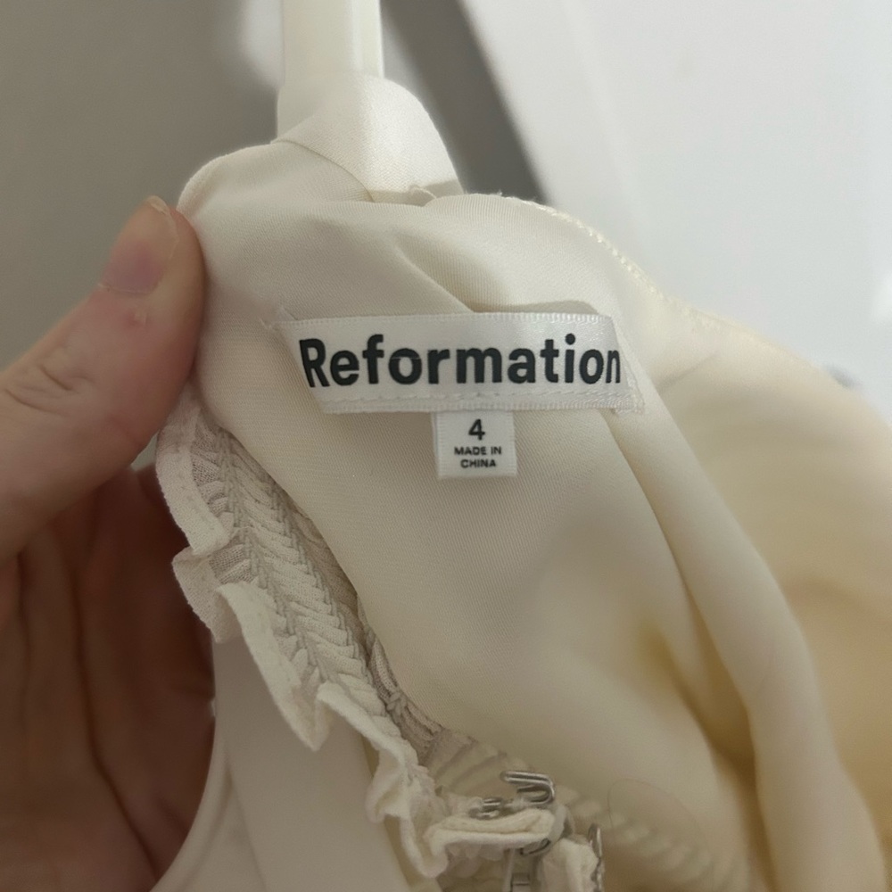 Besse reformation white dress size 4 - Picture 5 of 7